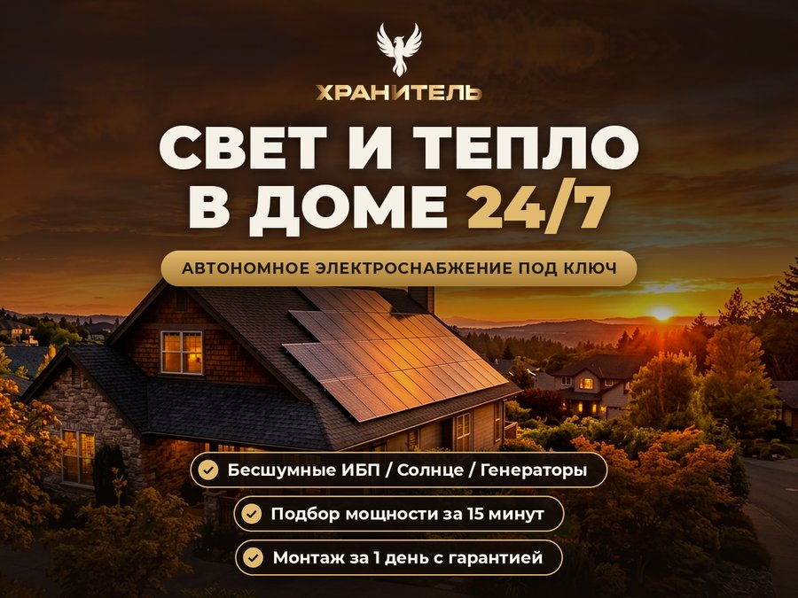 Автономный свет в дом